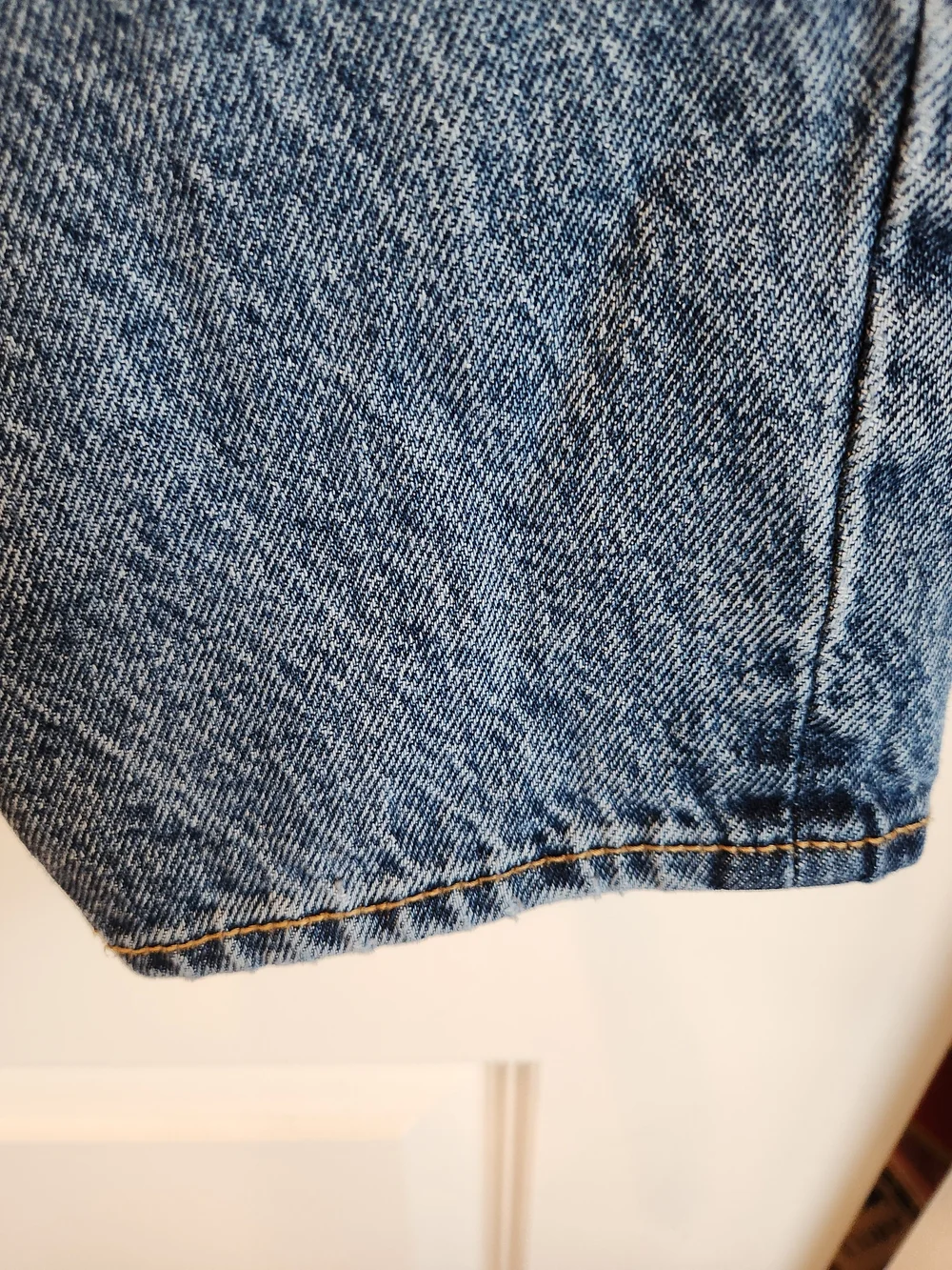 Old Navy Extra High Waisted Button Fly OG Straight Patchwork Jeans Size 10 Taper - Picture 8 of 15